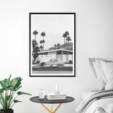 Shop Palm Springs Doorway 2 B&W Art Print a coastal themed painted wall art print from The Print Emporium wall artwork collection - Buy Australian made fine art painting style poster and framed prints for the home and your interior decor room, TPE-440-AP