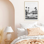 Shop Palm Springs Doorway 2 B&W Art Print a coastal themed painted wall art print from The Print Emporium wall artwork collection - Buy Australian made fine art painting style poster and framed prints for the home and your interior decor room, TPE-440-AP