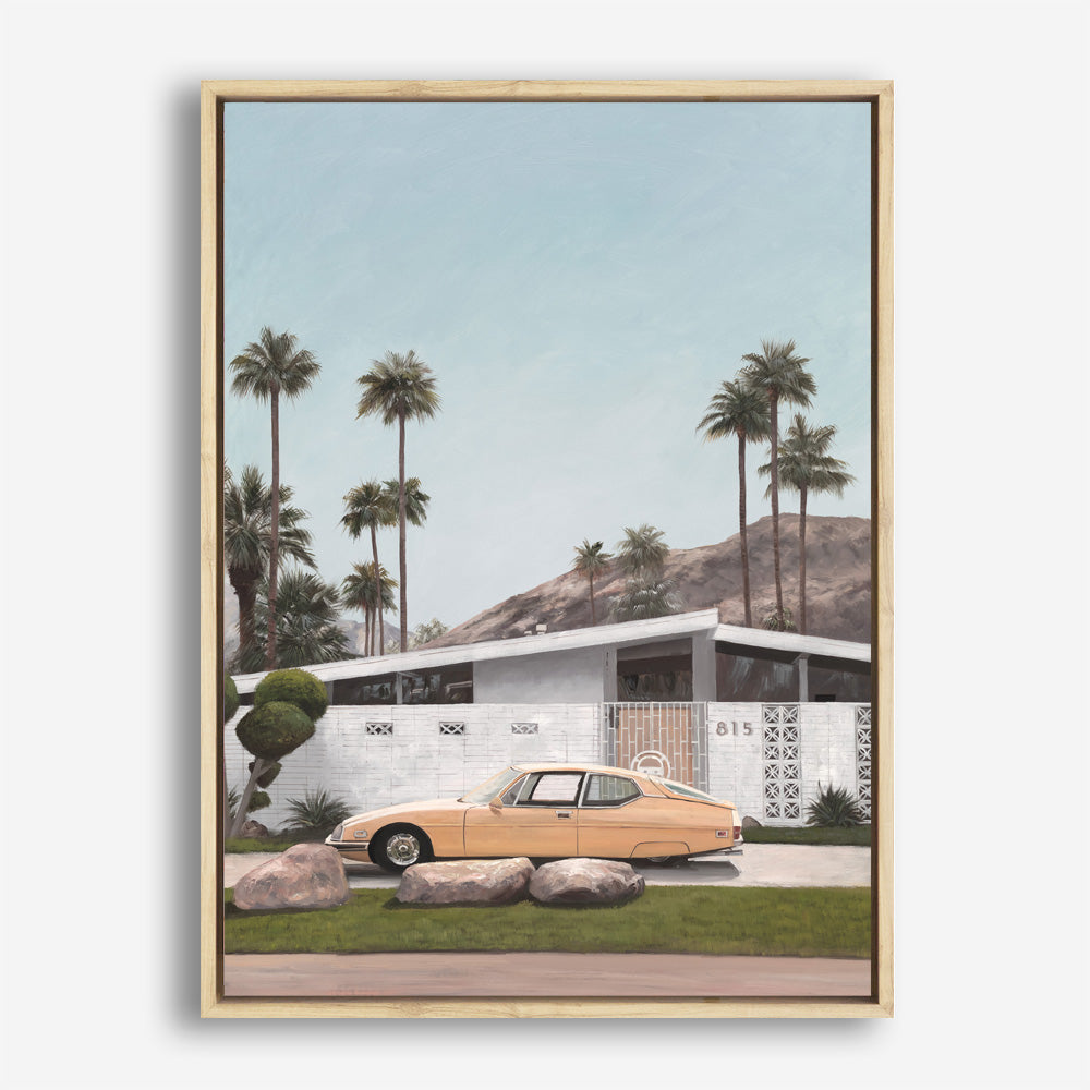 Shop Palm Springs Doorway 2 Canvas Print a coastal themed painted framed canvas wall art print from The Print Emporium artwork collection - Buy Australian made fine art painting style stretched canvas prints for the home and your interior decor space, TPE-195-CA-35X46-NF