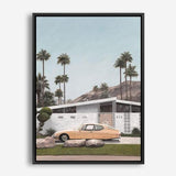 Shop Palm Springs Doorway 2 Canvas Print a coastal themed painted framed canvas wall art print from The Print Emporium artwork collection - Buy Australian made fine art painting style stretched canvas prints for the home and your interior decor space, TPE-195-CA-35X46-NF