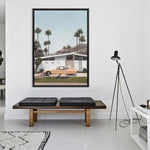 Shop Palm Springs Doorway 2 Canvas Print a coastal themed painted framed canvas wall art print from The Print Emporium artwork collection - Buy Australian made fine art painting style stretched canvas prints for the home and your interior decor space, TPE-195-CA-35X46-NF