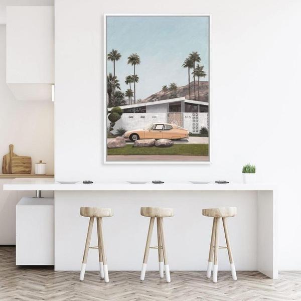 Shop Palm Springs Doorway 2 Canvas Print a coastal themed painted framed canvas wall art print from The Print Emporium artwork collection - Buy Australian made fine art painting style stretched canvas prints for the home and your interior decor space, TPE-195-CA-35X46-NF