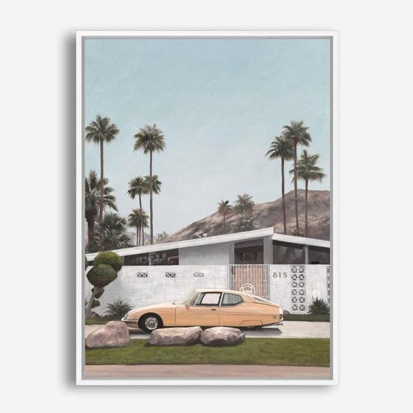 Shop Palm Springs Doorway 2 Canvas Print a coastal themed painted framed canvas wall art print from The Print Emporium artwork collection - Buy Australian made fine art painting style stretched canvas prints for the home and your interior decor space, TPE-195-CA-35X46-NF