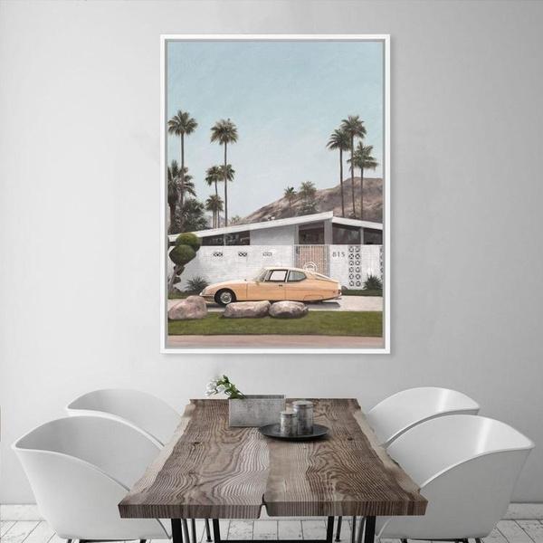 Shop Palm Springs Doorway 2 Canvas Print a coastal themed painted framed canvas wall art print from The Print Emporium artwork collection - Buy Australian made fine art painting style stretched canvas prints for the home and your interior decor space, TPE-195-CA-35X46-NF