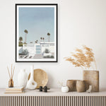 Shop Palm Springs Doorway 3 Art Print a coastal themed painted wall art print from The Print Emporium wall artwork collection - Buy Australian made fine art painting style poster and framed prints for the home and your interior decor room, TPE-196-AP