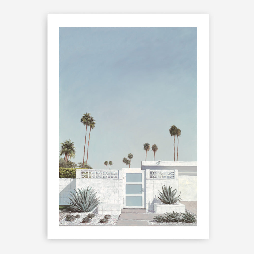 Shop Palm Springs Doorway 3 Art Print a coastal themed painted wall art print from The Print Emporium wall artwork collection - Buy Australian made fine art painting style poster and framed prints for the home and your interior decor room, TPE-196-AP