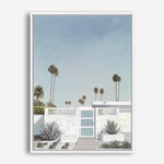 Shop Palm Springs Doorway 3 Canvas Print a coastal themed painted framed canvas wall art print from The Print Emporium artwork collection - Buy Australian made fine art painting style stretched canvas prints for the home and your interior decor space, TPE-196-CA-35X46-NF