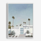 Shop Palm Springs Doorway 3 Canvas Print a coastal themed painted framed canvas wall art print from The Print Emporium artwork collection - Buy Australian made fine art painting style stretched canvas prints for the home and your interior decor space, TPE-196-CA-35X46-NF