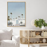 Shop Palm Springs Doorway 3 Canvas Print a coastal themed painted framed canvas wall art print from The Print Emporium artwork collection - Buy Australian made fine art painting style stretched canvas prints for the home and your interior decor space, TPE-196-CA-35X46-NF