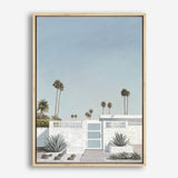 Shop Palm Springs Doorway 3 Canvas Print a coastal themed painted framed canvas wall art print from The Print Emporium artwork collection - Buy Australian made fine art painting style stretched canvas prints for the home and your interior decor space, TPE-196-CA-35X46-NF