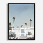 Shop Palm Springs Doorway 3 Canvas Print a coastal themed painted framed canvas wall art print from The Print Emporium artwork collection - Buy Australian made fine art painting style stretched canvas prints for the home and your interior decor space, TPE-196-CA-35X46-NF