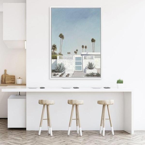 Shop Palm Springs Doorway 3 Canvas Print a coastal themed painted framed canvas wall art print from The Print Emporium artwork collection - Buy Australian made fine art painting style stretched canvas prints for the home and your interior decor space, TPE-196-CA-35X46-NF