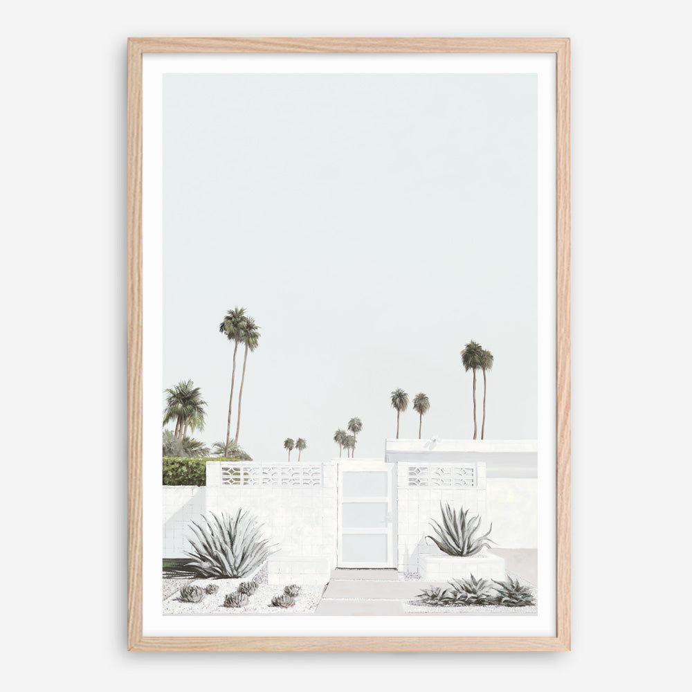 Shop Palm Springs Doorway 3 (Light) Art Print a coastal themed painted wall art print from The Print Emporium wall artwork collection - Buy Australian made fine art painting style poster and framed prints for the home and your interior decor room, TPE-616-AP