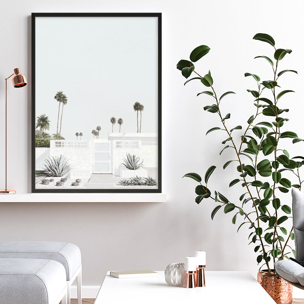 Shop Palm Springs Doorway 3 (Light) Art Print a coastal themed painted wall art print from The Print Emporium wall artwork collection - Buy Australian made fine art painting style poster and framed prints for the home and your interior decor room, TPE-616-AP