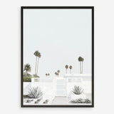 Shop Palm Springs Doorway 3 (Light) Art Print a coastal themed painted wall art print from The Print Emporium wall artwork collection - Buy Australian made fine art painting style poster and framed prints for the home and your interior decor room, TPE-616-AP