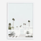 Shop Palm Springs Doorway 3 (Light) Art Print a coastal themed painted wall art print from The Print Emporium wall artwork collection - Buy Australian made fine art painting style poster and framed prints for the home and your interior decor room, TPE-616-AP