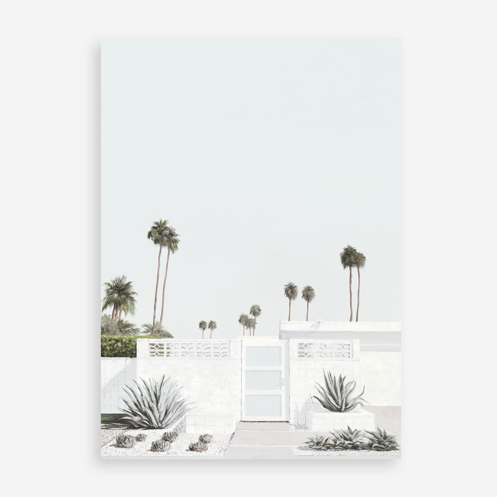 Shop Palm Springs Doorway 3 (Light) Art Print a coastal themed painted wall art print from The Print Emporium wall artwork collection - Buy Australian made fine art painting style poster and framed prints for the home and your interior decor room, TPE-616-AP