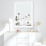 Shop Palm Springs Doorway 3 (Light) Art Print a coastal themed painted wall art print from The Print Emporium wall artwork collection - Buy Australian made fine art painting style poster and framed prints for the home and your interior decor room, TPE-616-AP