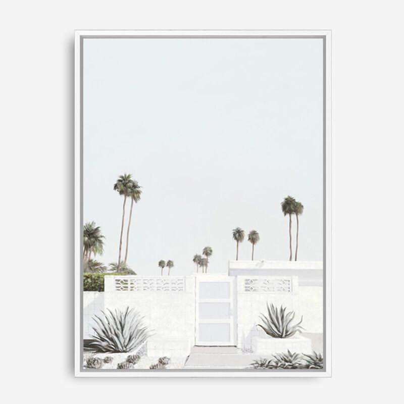 Shop Palm Springs Doorway 3 (Light) Canvas Print a coastal themed painted framed canvas wall art print from The Print Emporium artwork collection - Buy Australian made fine art painting style stretched canvas prints for the home and your interior decor space, TPE-616-CA-35X46-NF