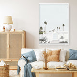 Shop Palm Springs Doorway 3 (Light) Canvas Print a coastal themed painted framed canvas wall art print from The Print Emporium artwork collection - Buy Australian made fine art painting style stretched canvas prints for the home and your interior decor space, TPE-616-CA-35X46-NF