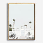 Shop Palm Springs Doorway 3 (Light) Canvas Print a coastal themed painted framed canvas wall art print from The Print Emporium artwork collection - Buy Australian made fine art painting style stretched canvas prints for the home and your interior decor space, TPE-616-CA-35X46-NF