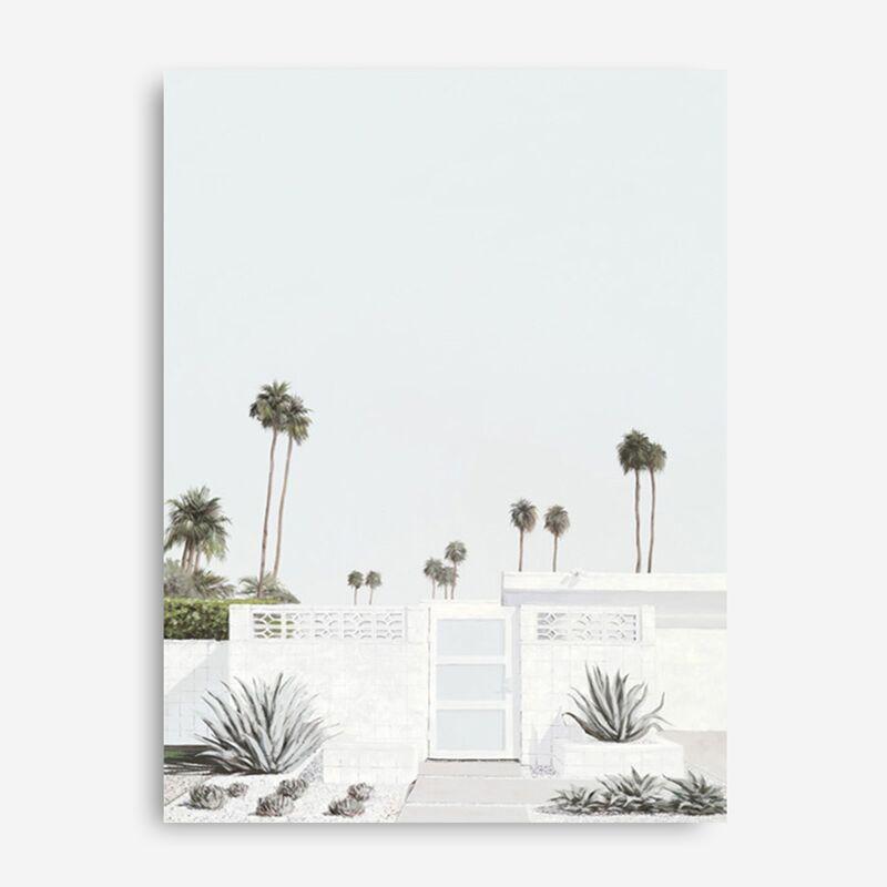 Shop Palm Springs Doorway 3 (Light) Canvas Print a coastal themed painted framed canvas wall art print from The Print Emporium artwork collection - Buy Australian made fine art painting style stretched canvas prints for the home and your interior decor space, TPE-616-CA-35X46-NF