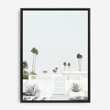 Shop Palm Springs Doorway 3 (Light) Canvas Print a coastal themed painted framed canvas wall art print from The Print Emporium artwork collection - Buy Australian made fine art painting style stretched canvas prints for the home and your interior decor space, TPE-616-CA-35X46-NF