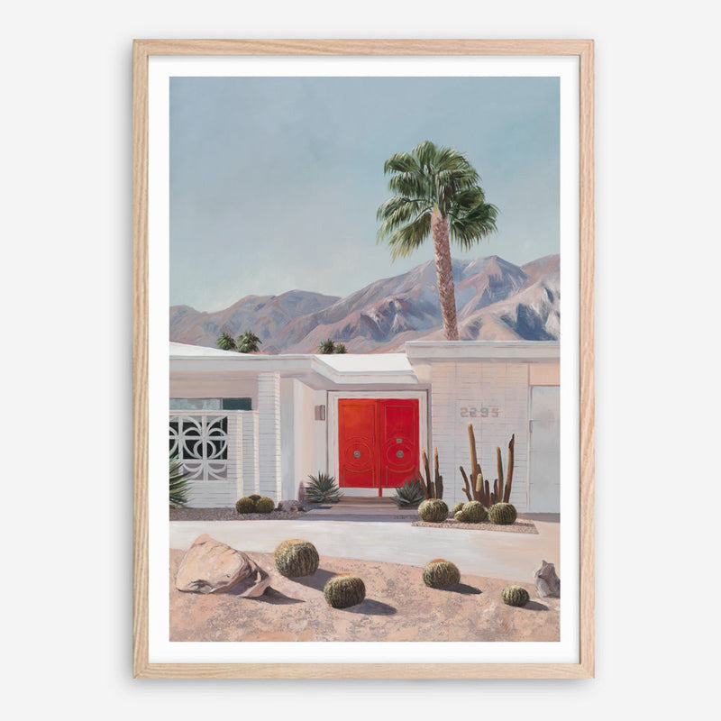 Shop Palm Springs Doorway 4 Art Print a coastal themed painted wall art print from The Print Emporium wall artwork collection - Buy Australian made fine art painting style poster and framed prints for the home and your interior decor room, TPE-206-AP
