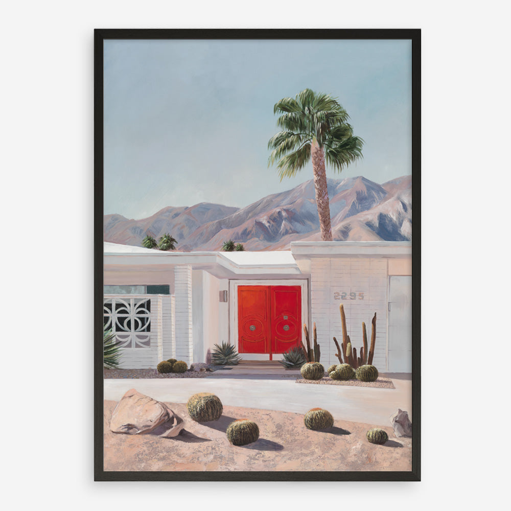 Shop Palm Springs Doorway 4 Art Print a coastal themed painted wall art print from The Print Emporium wall artwork collection - Buy Australian made fine art painting style poster and framed prints for the home and your interior decor room, TPE-206-AP