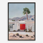 Shop Palm Springs Doorway 4 Art Print a coastal themed painted wall art print from The Print Emporium wall artwork collection - Buy Australian made fine art painting style poster and framed prints for the home and your interior decor room, TPE-206-AP