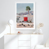 Shop Palm Springs Doorway 4 Art Print a coastal themed painted wall art print from The Print Emporium wall artwork collection - Buy Australian made fine art painting style poster and framed prints for the home and your interior decor room, TPE-206-AP