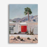 Shop Palm Springs Doorway 4 Canvas Print a coastal themed painted framed canvas wall art print from The Print Emporium artwork collection - Buy Australian made fine art painting style stretched canvas prints for the home and your interior decor space, TPE-206-CA-35X46-NF