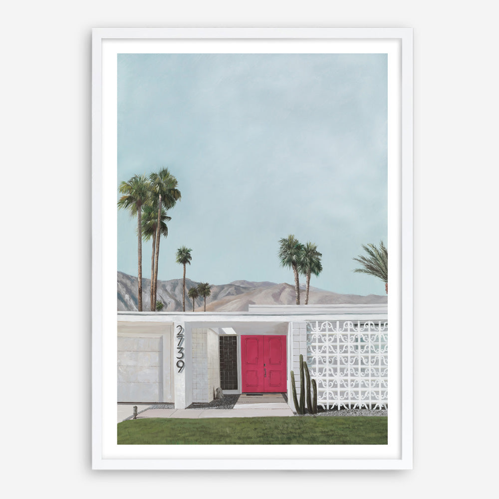 Shop Palm Springs Doorway 5 Art Print a coastal themed painted wall art print from The Print Emporium wall artwork collection - Buy Australian made fine art painting style poster and framed prints for the home and your interior decor room, TPE-259-AP