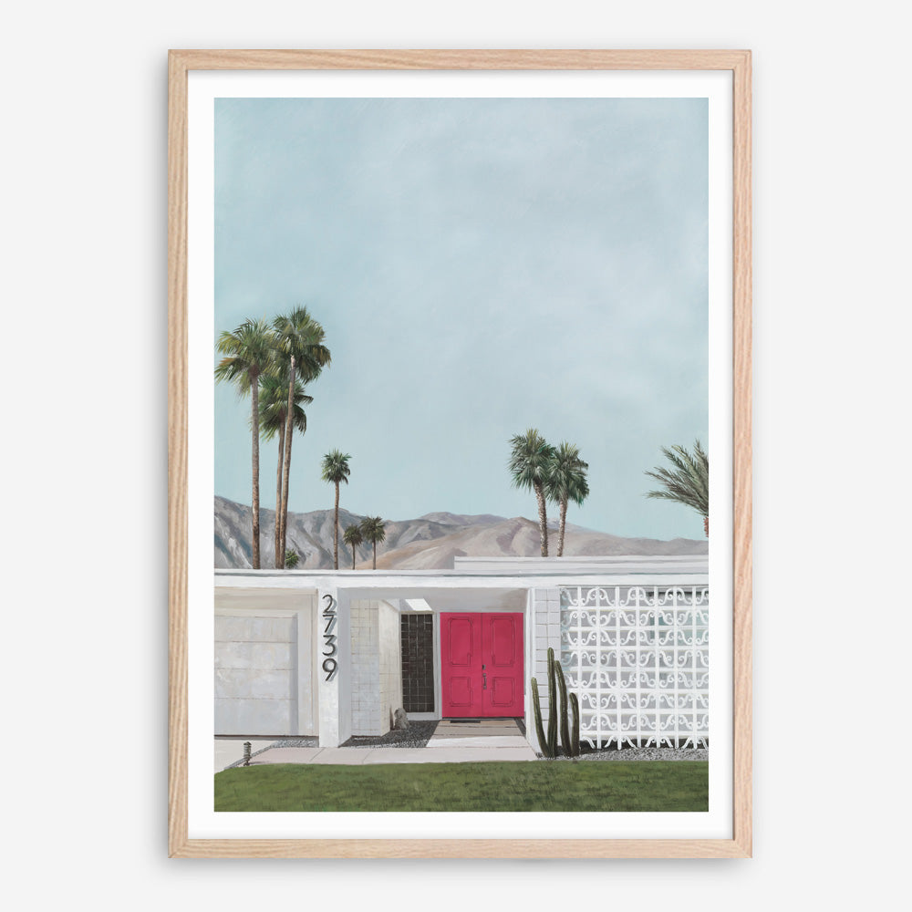Shop Palm Springs Doorway 5 Art Print a coastal themed painted wall art print from The Print Emporium wall artwork collection - Buy Australian made fine art painting style poster and framed prints for the home and your interior decor room, TPE-259-AP
