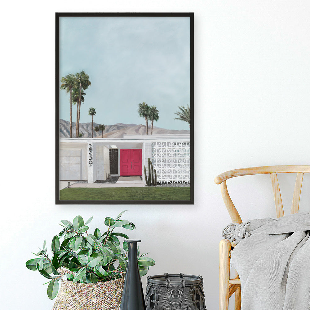 Shop Palm Springs Doorway 5 Art Print a coastal themed painted wall art print from The Print Emporium wall artwork collection - Buy Australian made fine art painting style poster and framed prints for the home and your interior decor room, TPE-259-AP