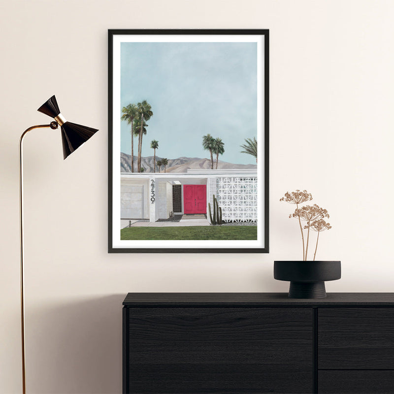 Shop Palm Springs Doorway 5 Art Print a coastal themed painted wall art print from The Print Emporium wall artwork collection - Buy Australian made fine art painting style poster and framed prints for the home and your interior decor room, TPE-259-AP