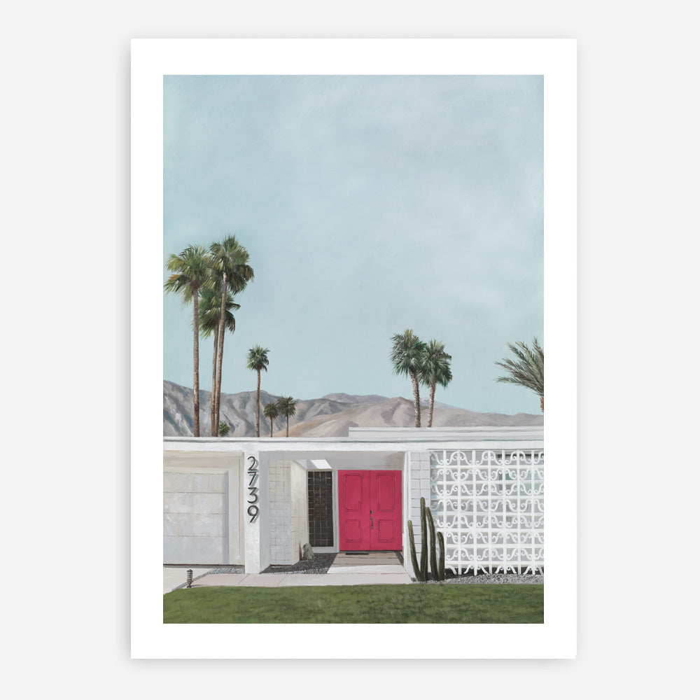 Shop Palm Springs Doorway 5 Art Print a coastal themed painted wall art print from The Print Emporium wall artwork collection - Buy Australian made fine art painting style poster and framed prints for the home and your interior decor room, TPE-259-AP