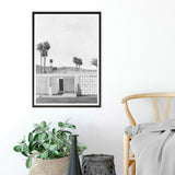 Shop Palm Springs Doorway 5 B&W Art Print a coastal themed painted wall art print from The Print Emporium wall artwork collection - Buy Australian made fine art painting style poster and framed prints for the home and your interior decor room, TPE-439-AP