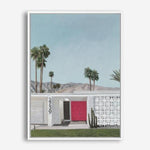Shop Palm Springs Doorway 5 Canvas Print a coastal themed painted framed canvas wall art print from The Print Emporium artwork collection - Buy Australian made fine art painting style stretched canvas prints for the home and your interior decor space, TPE-259-CA-35X46-NF