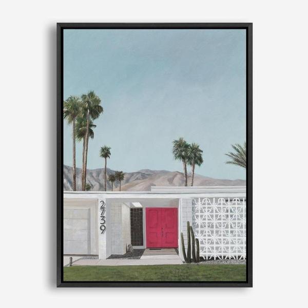 Shop Palm Springs Doorway 5 Canvas Print a coastal themed painted framed canvas wall art print from The Print Emporium artwork collection - Buy Australian made fine art painting style stretched canvas prints for the home and your interior decor space, TPE-259-CA-35X46-NF