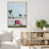 Shop Palm Springs Doorway 5 Canvas Print a coastal themed painted framed canvas wall art print from The Print Emporium artwork collection - Buy Australian made fine art painting style stretched canvas prints for the home and your interior decor space, TPE-259-CA-35X46-NF