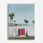 Shop Palm Springs Doorway 5 Canvas Print a coastal themed painted framed canvas wall art print from The Print Emporium artwork collection - Buy Australian made fine art painting style stretched canvas prints for the home and your interior decor space, TPE-259-CA-35X46-NF