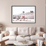 Shop Palm Springs House Photo Art Print a coastal themed photography wall art print from The Print Emporium wall artwork collection - Buy Australian made fine art poster and framed prints for the home and your interior decor, TPE-1041-AP