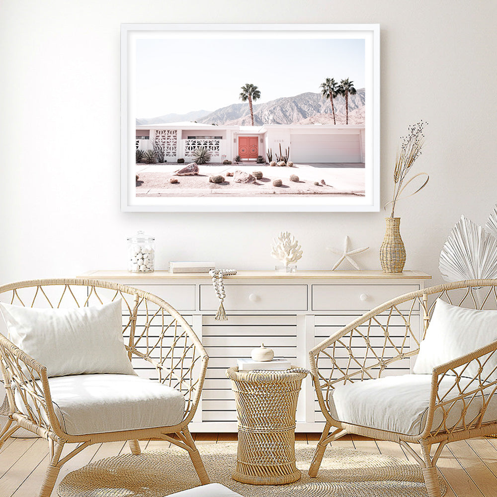Shop Palm Springs House Photo Art Print a coastal themed photography wall art print from The Print Emporium wall artwork collection - Buy Australian made fine art poster and framed prints for the home and your interior decor, TPE-1041-AP