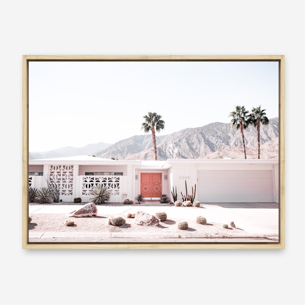 Shop Palm Springs House Photo Canvas Print a coastal themed photography framed stretched canvas print from The Print Emporium wall artwork collection - Buy Australian made prints for the home and your interior decor space, TPE-1041-CA-35X46-NF