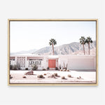Shop Palm Springs House Photo Canvas Print a coastal themed photography framed stretched canvas print from The Print Emporium wall artwork collection - Buy Australian made prints for the home and your interior decor space, TPE-1041-CA-35X46-NF