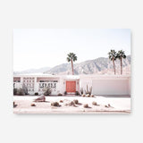 Shop Palm Springs House Photo Canvas Print a coastal themed photography framed stretched canvas print from The Print Emporium wall artwork collection - Buy Australian made prints for the home and your interior decor space, TPE-1041-CA-35X46-NF