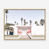 Shop Palm Springs Pink Door Photo Canvas Print a photography framed stretched canvas print from The Print Emporium wall artwork collection - Buy Australian made prints for the home and your interior decor space, TPE-645-CA-35X46-NF