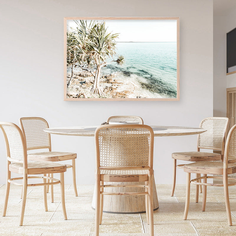 Shop Palm Tree Point Photo Art Print a coastal themed photography wall art print from The Print Emporium wall artwork collection - Buy Australian made fine art poster and framed prints for the home and your interior decor, TPE-1068-AP