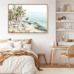 Shop Palm Tree Point Photo Canvas Print a coastal themed photography framed stretched canvas print from The Print Emporium wall artwork collection - Buy Australian made prints for the home and your interior decor space, TPE-1068-CA-35X46-NF